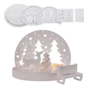 Reusable Silicone House Molds For Resin Plaster Cement Crafts And Decorations