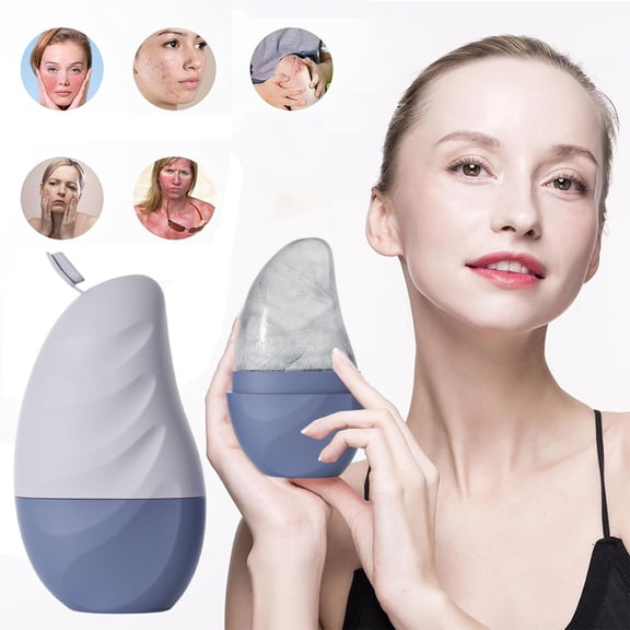 Reusable Silicone Ice Molds, Facial Ice Roller, Multifunctional Reusable Beauty Ice Cube Mold for Face and Eye Care, Food Grade Material, Flexible Demolding, Eco-Friendly Skin Care Tool