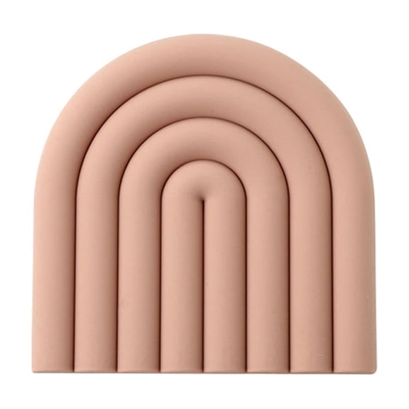 Reusable Silicone Insulation Pad for Kitchen Cookware, Multi-Purpose Heat-Resistant Table Mat for Bowls, Mugs & Drinks - Easy to Clean, Space-Saving, Ideal for Home Décor Pink
