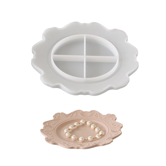 Silicone Crafting Mold Unique Shape Trays Moulds Jewelry Making Tool Artistic Tray Molds Suitable for Home and Parties