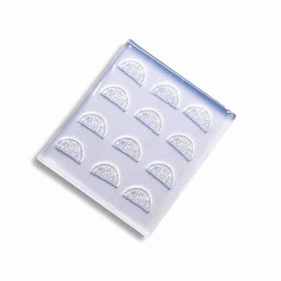 Silicone Mold Half Lemon Slices Shape Crafting Pendant for Jewelry and Desktop Display