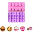 thumbnail image 1 of Reusable Silicone Molds with Puppy Dog Paw and Bone Shaped, Flexible & Non-Stick Ice Cube Tray, Candy and Chocolate Making Mold for Homemade Baking Dog Treats, Jelly, Biscuit & Cupcake (2 Pack), 1 of 7