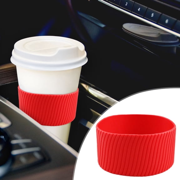 Reusable Silicone Mug Sleeve | Heat Resistant Cup Cover for Insulated Glasses & Mugs | Protective Beverage Case with Textured Grip | 1-Pack