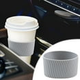 thumbnail image 1 of Reusable Silicone Mug Sleeve | Heat Resistant Cup Cover for Insulated Glasses & Mugs | Protective Beverage Case with Textured Grip | 1-Pack, 1 of 5