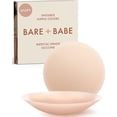 thumbnail image 1 of Reusable Silicone Nipple Covers - Waterproof, Nude, 4 Shades - Sticky Breast Stickers for Strapless Dress, 1 of 10