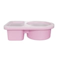 thumbnail image 1 of Reusable Silicone Snack Containers with Lids - 2 Compartment Leak Proof Food Storage Box for Salad, Sauce, Seasoning, Office, Travel, Picnic & Camping, 1 of 3