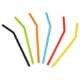 thumbnail image 1 of Reusable Silicone Straws 6 Pack 10 Inch, Flexible Bendable Drinking Straws, BPA Free Eco Friendly Straw Set for Smoothies Juice Milk, Dishwasher Safe Colorful Tumbler Accessories, 1 of 8