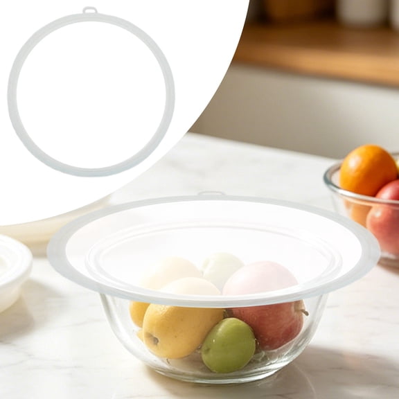 Reusable Silicone Stretch Lids Airtight Flexible Microwave Safe Food Storage Covers for Bowls Mugs Jars Cups and Round Containers