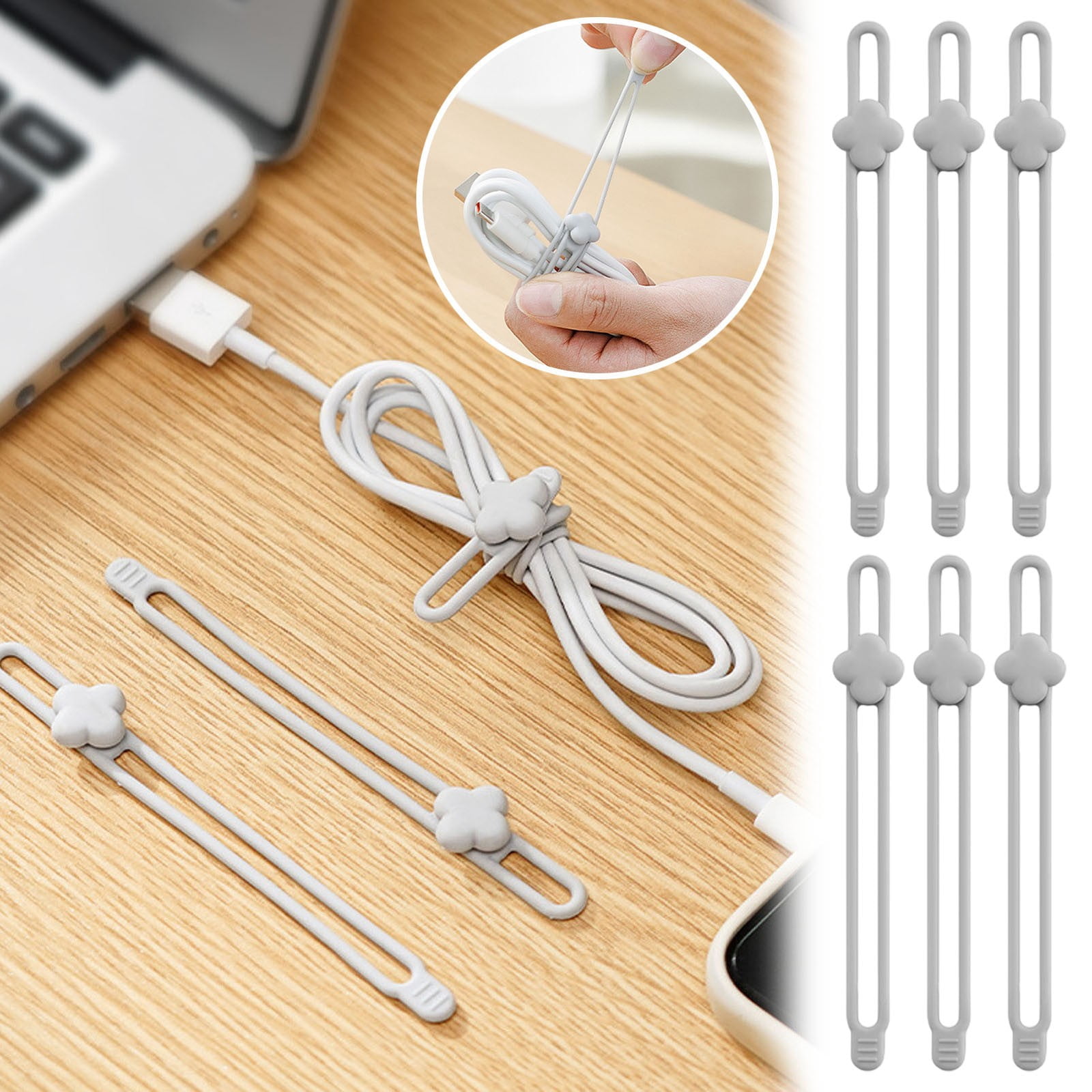 Reusable Silicone Ties for Efficient Cord Management and Secure Wire ...