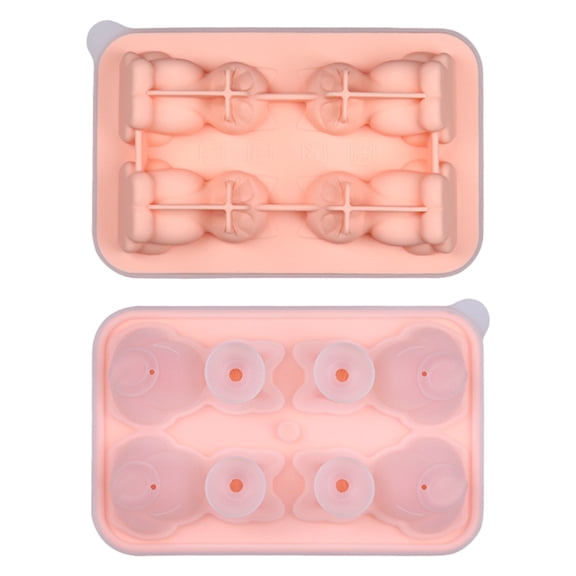 Reusable Silicone Tray Duck Shape Mold for Ice Popsicles Chocolate Jelly Candy Baking Flexible Nonstick