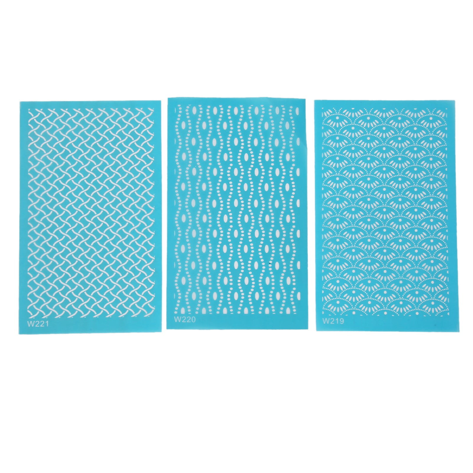Clay Earring Supplies KEOKER Silk Screen Stencils For Polymer Clay - 6 Pack With Pattern Designs For Earrings Tile Stencil Pack