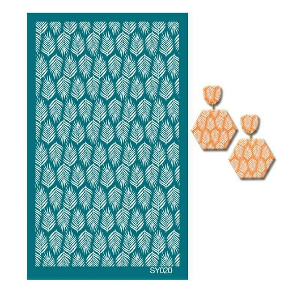Reusable Silkscreen Print Flower Silk Screen Stencils for Clay Printing