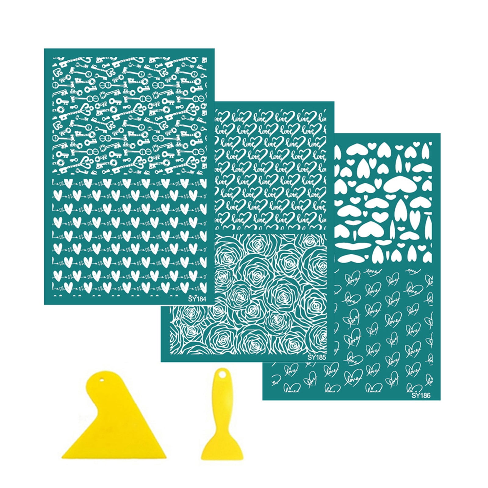 Reusable Silkscreen Printing Stencils Valentines Day Silk Screen ...