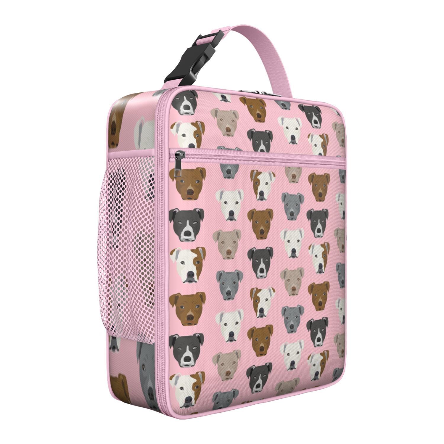 Reusable Small Lunch Bag– Insulated Lunch Box with Cute Dog & Paw Print ...