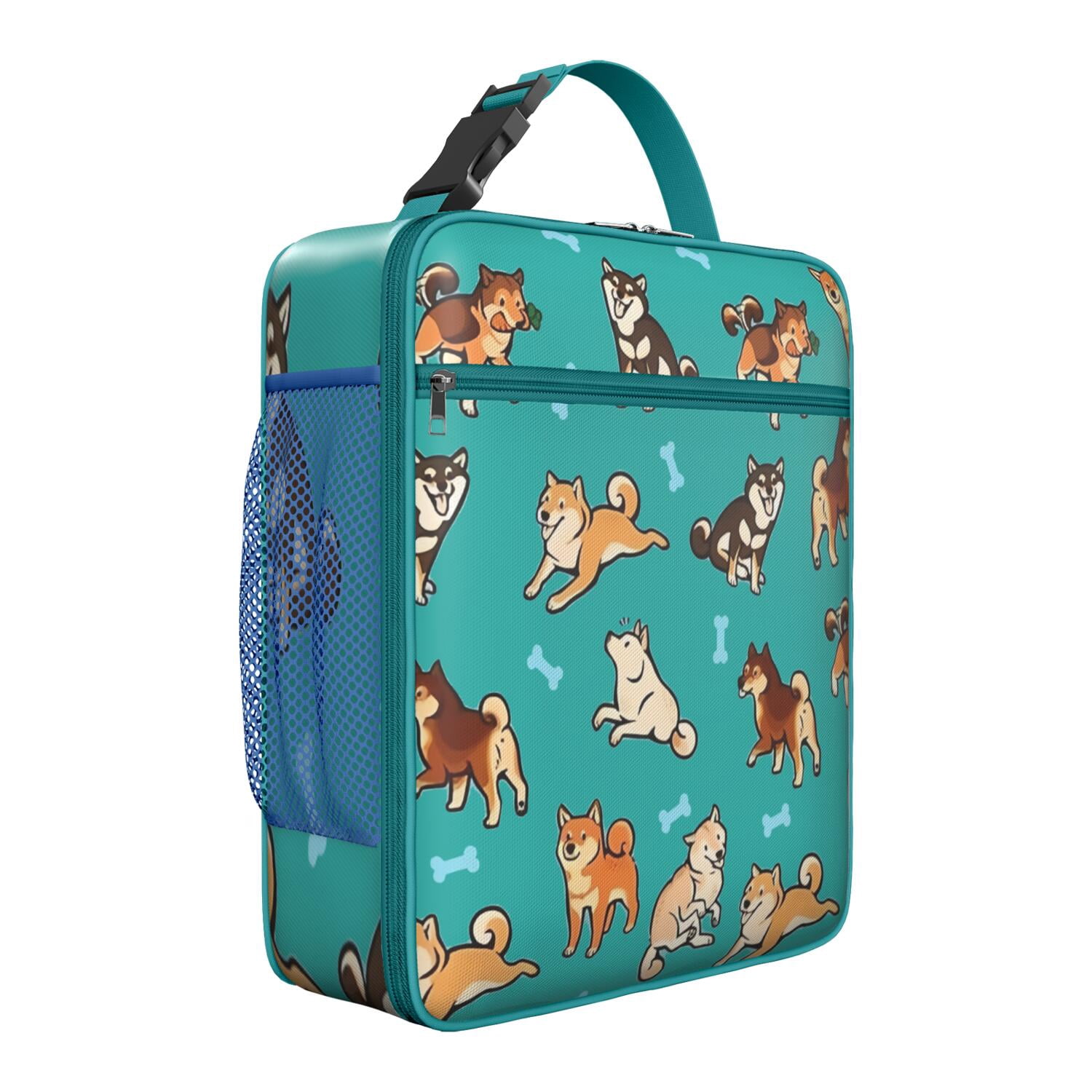 Reusable Small Lunch Bag– Insulated Lunch Box with Cute Dog & Paw Print ...