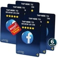 thumbnail image 1 of Reusable Social Media Card Scan & NFC Activation, Compatible with Facebook - Follower Increase Tool for Influencers and Businesses, Compact and Durable, Easy Setup - Blue Pack of 6, 1 of 3