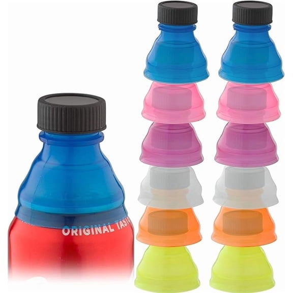 Reusable Soda Can Lids - 12-Pack Spill-Proof, Snap-On Covers for Freshness and Protection, Multi color Can Toppers Set of 12