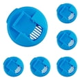 thumbnail image 1 of Reusable Soda Can Lids, Plastic Pop Can Covers, 8 Pack Blue 2.3 Inch Snap On Beverage Can Protectors, 1 of 3