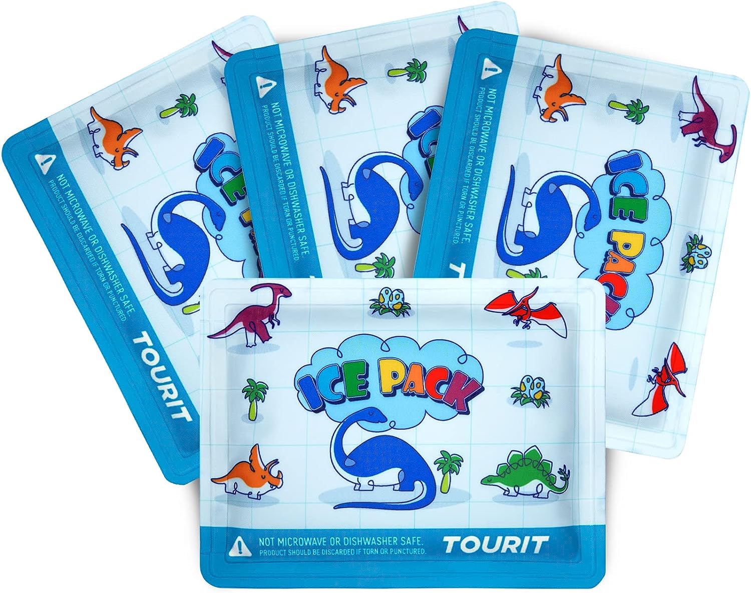 Reusable Soft Kids Ice Packs for Lunch Box Lunch Bags and Cooler, BPA