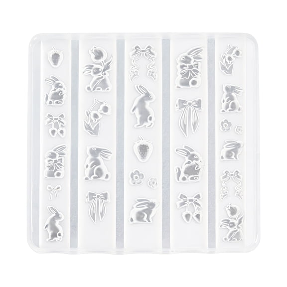 Reusable Soft Silicone Template With Adorable And Fruit Patterns