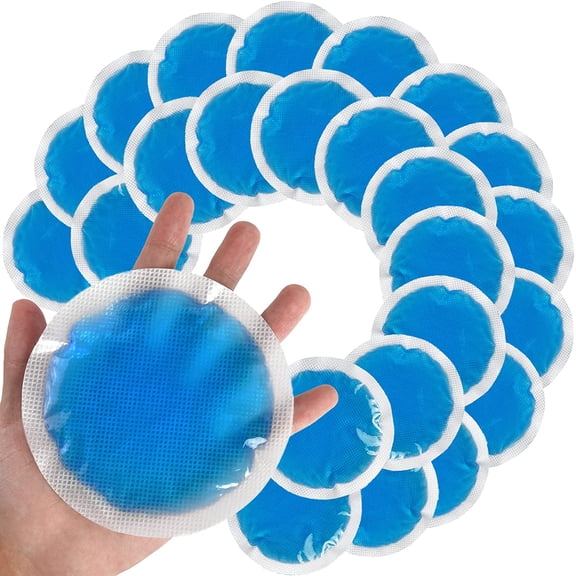 Reusable Soft Small Ice Packs - 12 Pack Cold Compress for Injuries, Eyes, Face, Breast, Allergies, Small Wounds