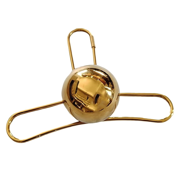 Reusable Stainless Steel Coffee Chilling Spheres, 5ml Metal Ice Cubes for Cooling Drinks Without Dilution (Gold, 1pc)
