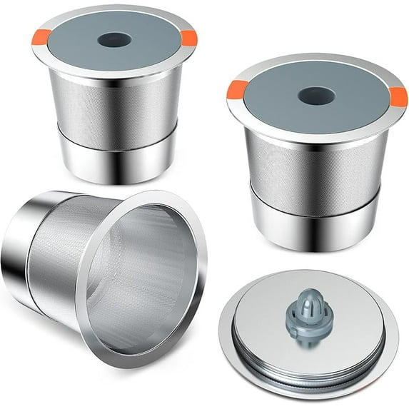Reusable Stainless Steel Coffee Filters for Keurig 1.0 & 2.0 Brewers - BPA-Free Reusable K-Cup Pods (2 Pack)