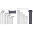 thumbnail image 1 of Reusable Stainless Steel Drinking Straws 20 Pcs Straight Straws and 20 Pcs Bent Straws, 1 of 5