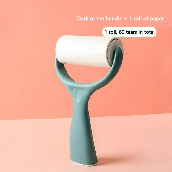 Reusable Stand-Up Lint Roller - Hair & Dust Remover Brush for Clothes, Furniture & Pet Hair, 5 x 10 x 18 cm Plastic Lint Brush with Handle, Household Cleaning Tool
