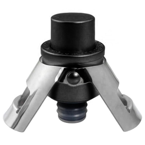 Reusable Steel Champagne Stopper With Built-In Pump Preserves Sparkling Wine Freshness And Bubbles Universal Fit