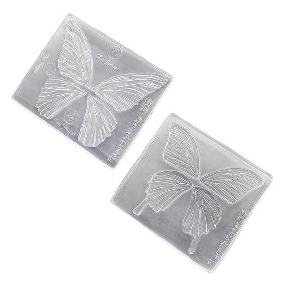 Reusable Steric Butterfly Silicone Molds For Craft Crafts Making 2 Piece Set Safe Flexible Design