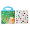 thumbnail image 1 of Reusable Sticker Activity Book Jelly Design Multiple Scenes PVC Stickers Educational Play Portable Carry Handle for 3-4 Years 4-5 Years, 1 of 4