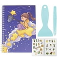 thumbnail image 1 of Reusable Sticker Book Collecting Album A5 with Tweezer and Scraper Blank Stickers Release Paper Sticker Books Keeper Holder Organizer Saver Purple Clear Plastic Cover for Storage Labels Mixed Color, 1 of 6