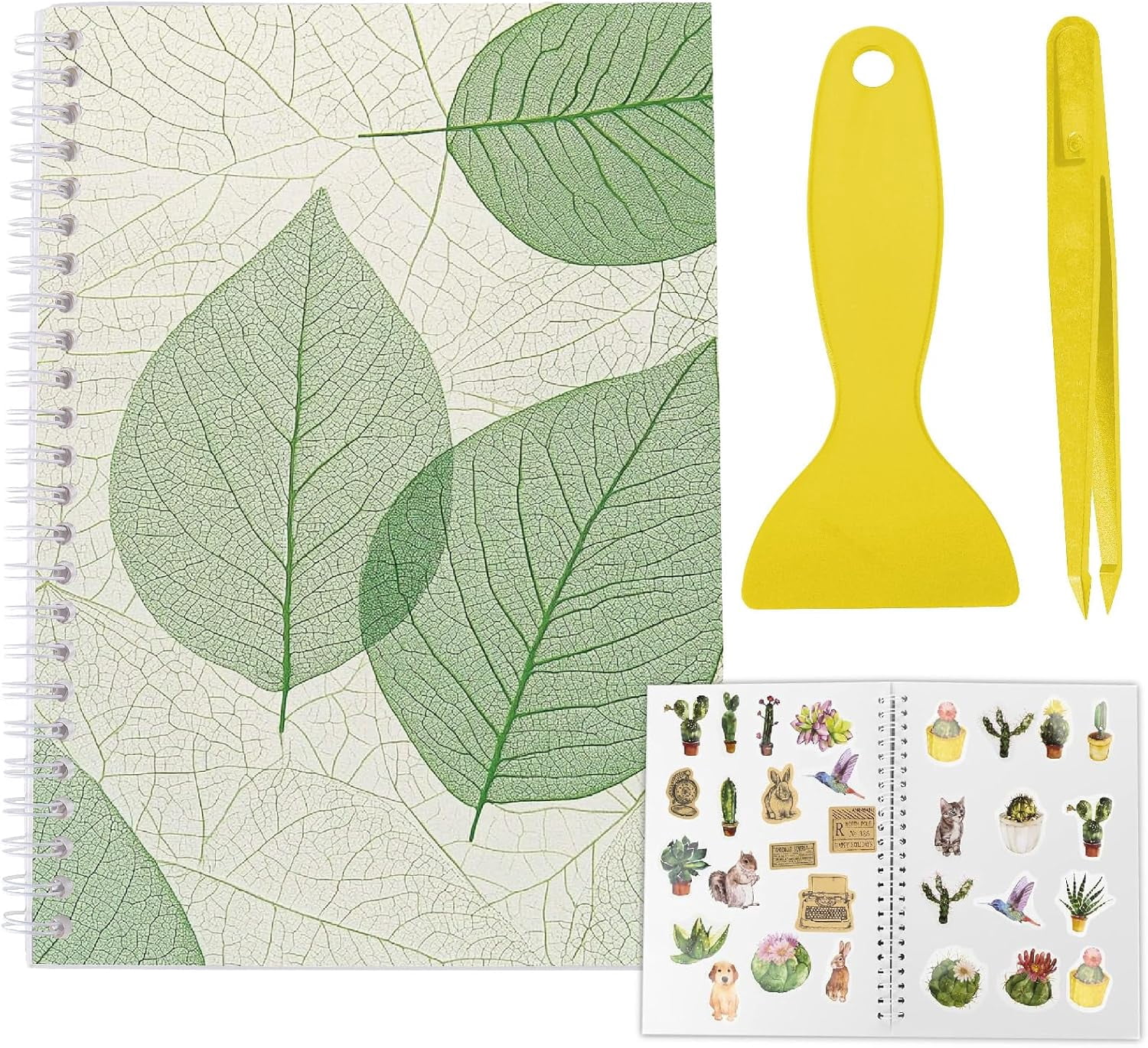 Reusable Sticker Book Sticker Leaf Collecting Book Album A5 Size 40 ...