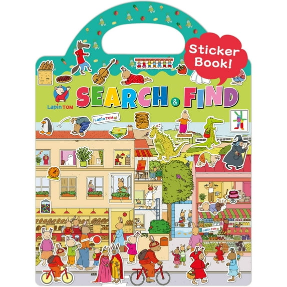 Reusable Sticker Books for Toddler Toys Age 2-4, Window Clings for Kids, Educational Stickers Toy for Toddlers Boys Girls Gifts - Busy Market Stickers