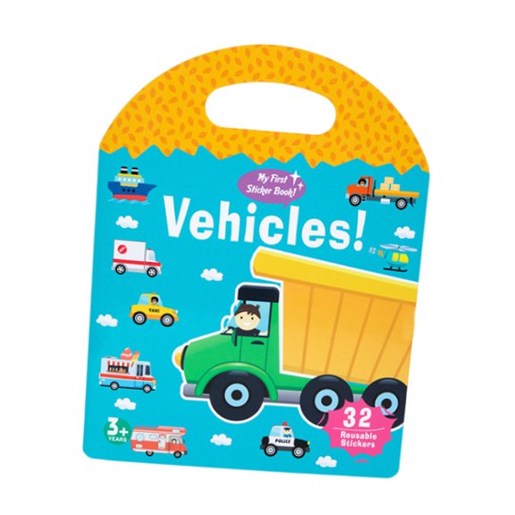 Reusable Sticker Books for Kid, Cute Stickers Book for Toddlers Age 2-4, Window Stickers Educational Toys Birthday Gift , Style B