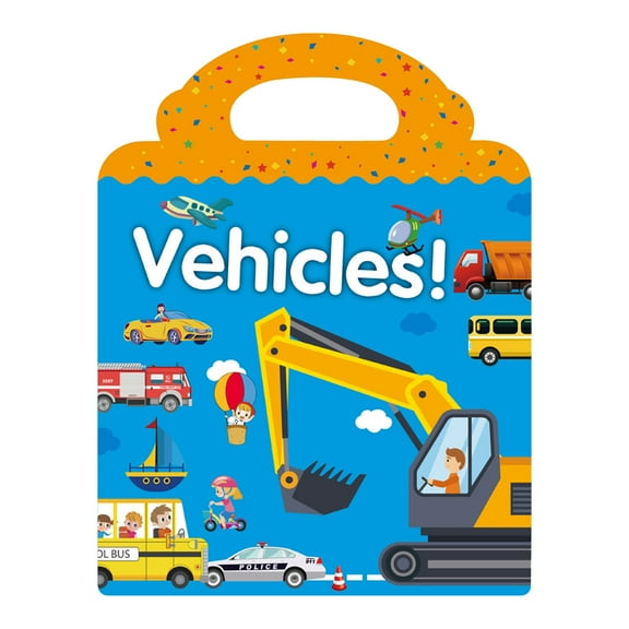 Reusable Sticker for Kids Ages 3 8 Educational Activity Toy with 50 PVC Stickers Window Decor Learning Game