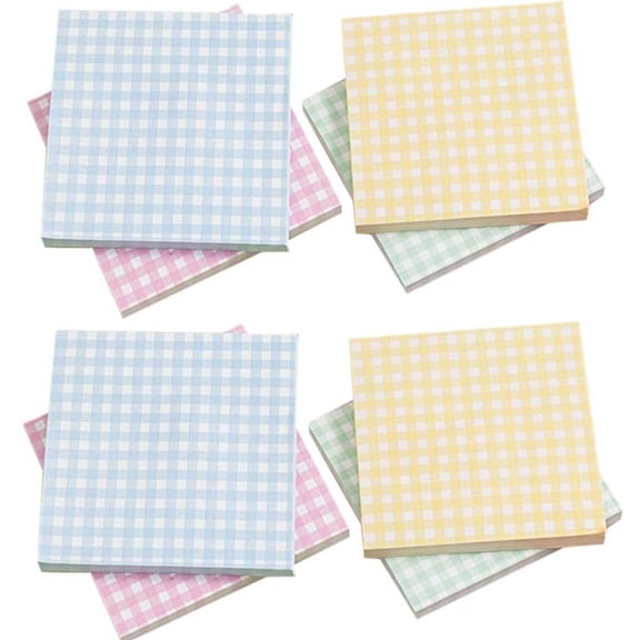 Reusable Sticky Notes with Grid Pattern, Self-Stick Memo Pads for Study & Office, Clean Tear-Off Design, Multiple Resticks, Convenient Notepads for Task Management & Writing