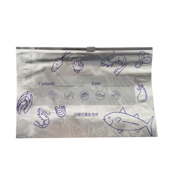 Reusable Storage Bags | Mylar Bags for Storage | Reusable Aluminum Foil Sealable Zipper Storage Bags | Small Size 10 Pack for Freezer Fridge Organization