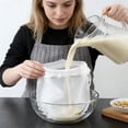 thumbnail image 1 of Reusable Strainer Bag Fine Mesh Strainer Bag,Food Grade Filtration Bag,Multi-Use Nylon Filter for Nut Milk Brewing & Juice Extraction,Easy to Clean and Dishwasher Safe, 1 of 6
