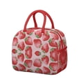 thumbnail image 1 of Reusable Strawberry Lnsulated Lunch Bag for Women & Men-Leakproof Water-Resistant Cooler Tote,Large Capacity(10.6x8.7x6.3in)for Work,Office,Travel,Picnic,Beach., 1 of 7