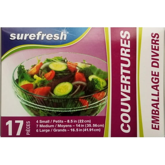 Reusable Stretch to Fit Food Covers, Variety Pack Cover-ups for Bowls Plates Cans Cups (2 pack)