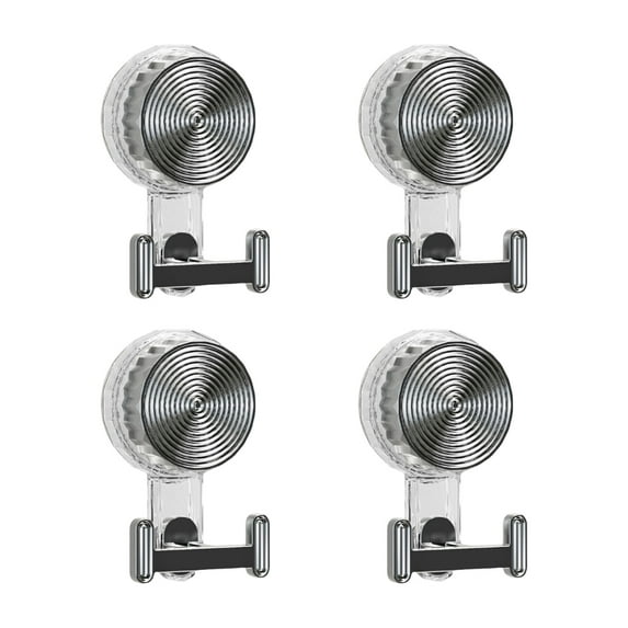 Reusable Suction Hook 4 Pack Portable Accessory for Renters and Students