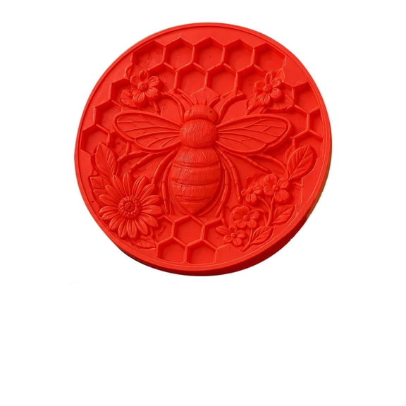 Reusable Sunflower Stepping Stone Mold, 15.7'' Round Stepping Stone Molds, Cement Molds for Concrete, Plastic Concrete Mold for Casting Garden and Walkway,Silicone