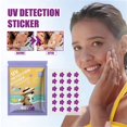 thumbnail image 1 of Reusable Sunscreen Detection Stickers, 24 UV Indicator Patches for Sun Protection Reminder, Re-Apply Alert, Outdoor Safety Accessory, 1 of 9