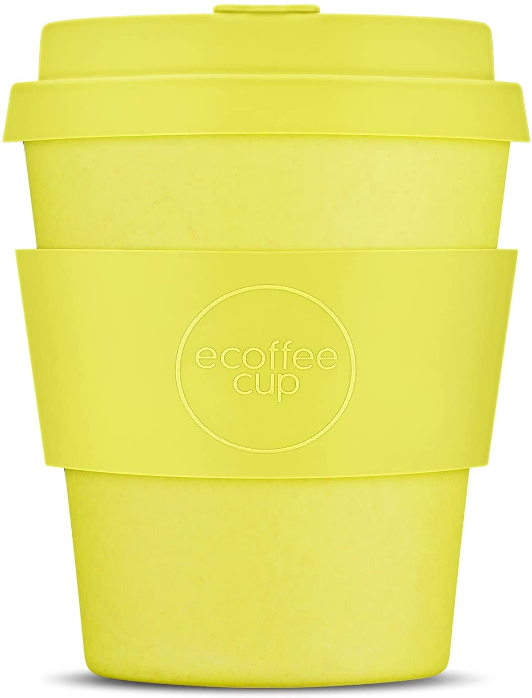 bioGo Reusable Coffee Cups with Lids 16 oz | to Go Coffee Cup | Dishwasher Safe Travel Coffee Mug | Plastic Travel Cup (Butterscotch Yellow, 16oz)
