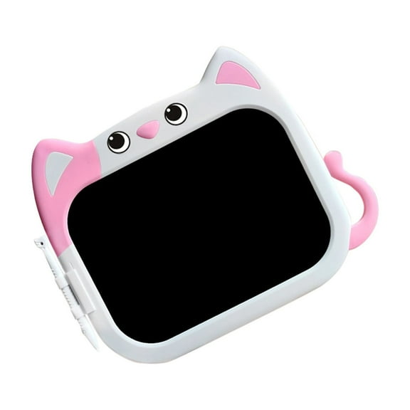 Reusable Tablet 10 Inch LCD Drawing Pad Reusable Writing Board Cartoon Cat Theme Portable Sketch Tablet Eye Friendly Screen Kids Art Tool Kids Art