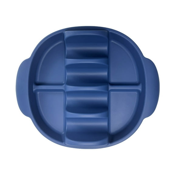 Reusable Taco Serving Plates Set - 4-Slot Organizer with Side Compartments, Oven/Air Fryer Compatible | Perfect Housewarming Gift for Taco Lovers (BPA-Free)