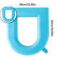 thumbnail image 1 of Reusable Toilet Seat, Bathroom Toilet Seat Cover Pad with Handle, Waterproof Soft Pad Self-Adhesive Toilet Seat Cover Pad, 1 of 2