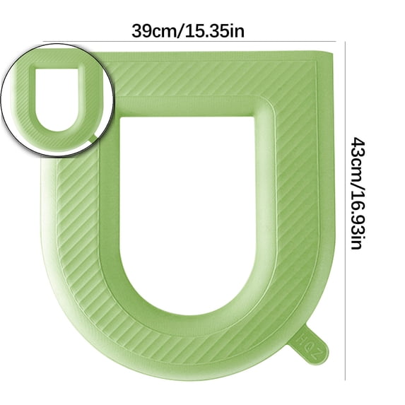 Reusable Toilet Seat, Bathroom Toilet Seat Cover Pad with Handle, Waterproof Soft Pad Self-Adhesive Toilet Seat Cover Pad
